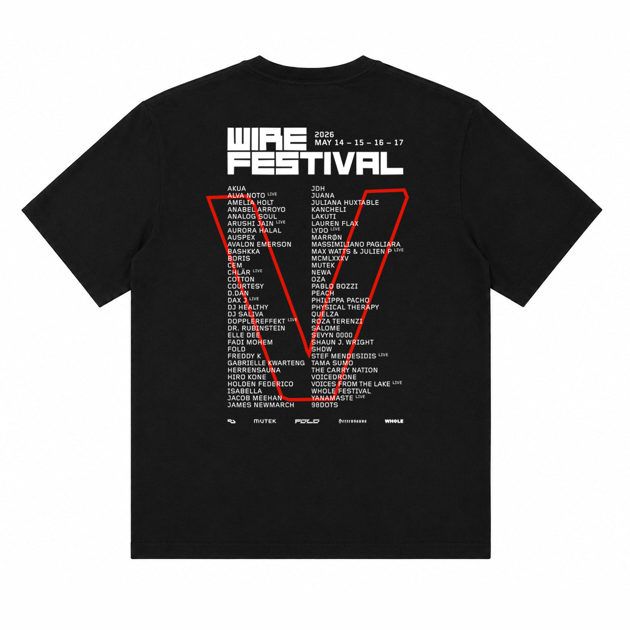 WIRE 2026 T-Shirt BLACK